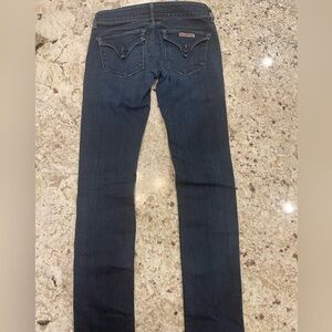 Hudson Dark Wash Denim Jeans Skinny Double Buckle 25 Classic Great condition